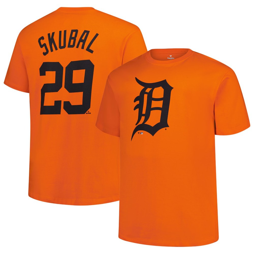Tarik Skubal Detroit Tigers Fanatics Big & Tall Name & Number T-Shirt - MLB