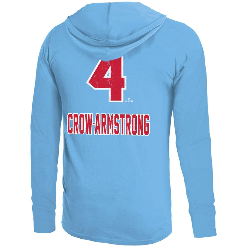 Pete Crow-Armstrong Chicago Cubs Majestic Threads Lightweight Name & Number Hoodie - MLB