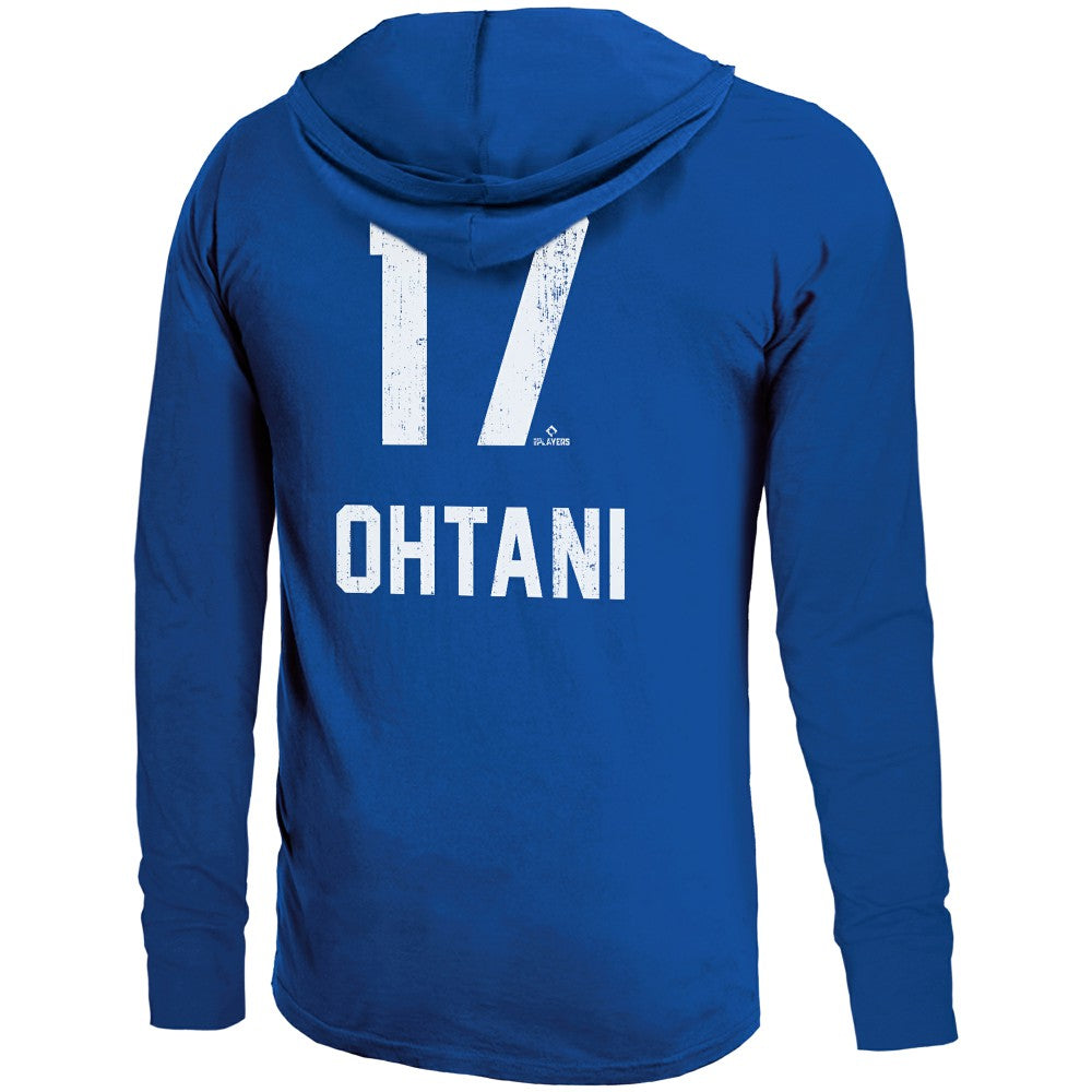 Shohei Ohtani Los Angeles Dodgers Majestic Threads Lightweight Name & Number Hoodie - MLB