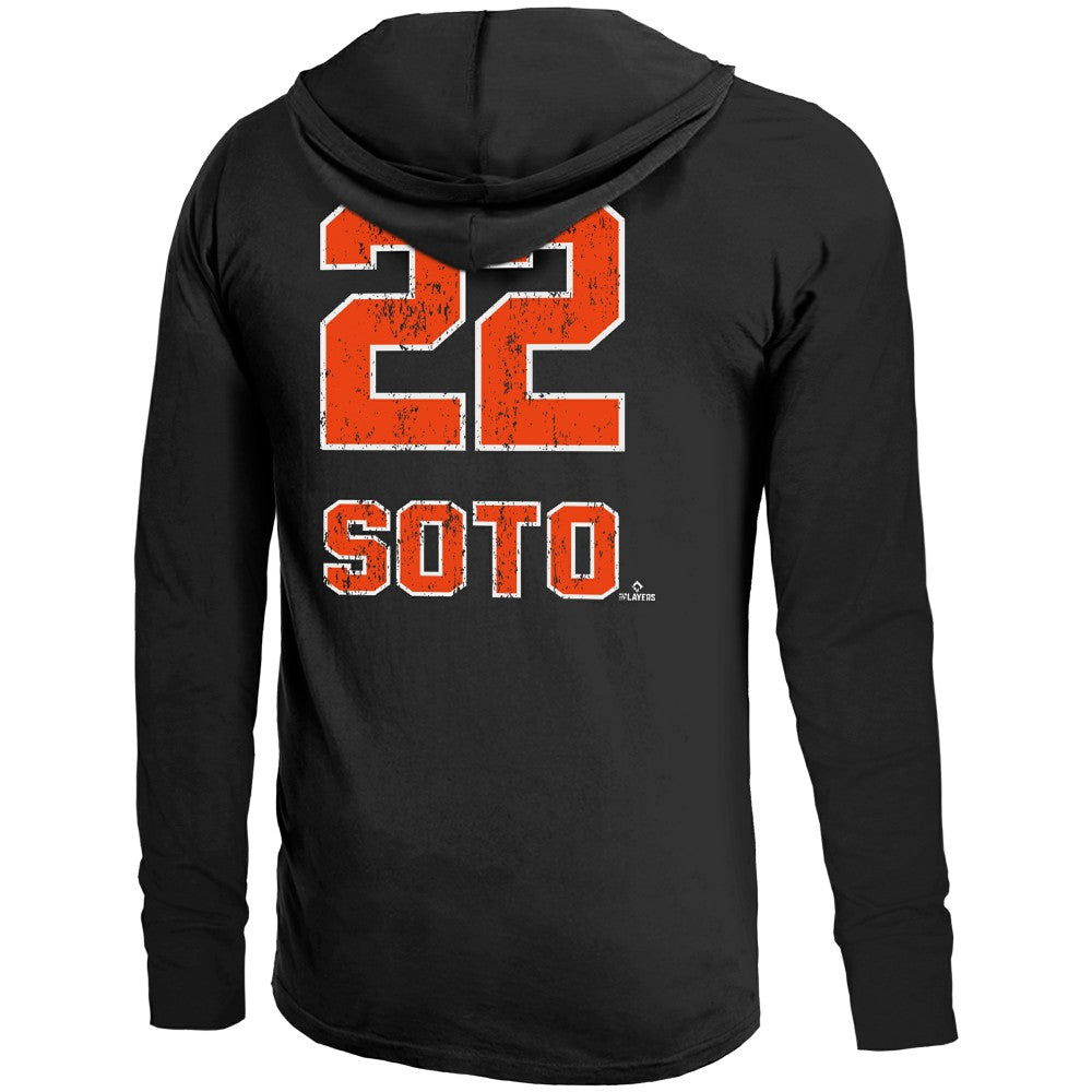 Juan Soto New York Mets Majestic Threads Lightweight Name & Number Hoodie - MLB