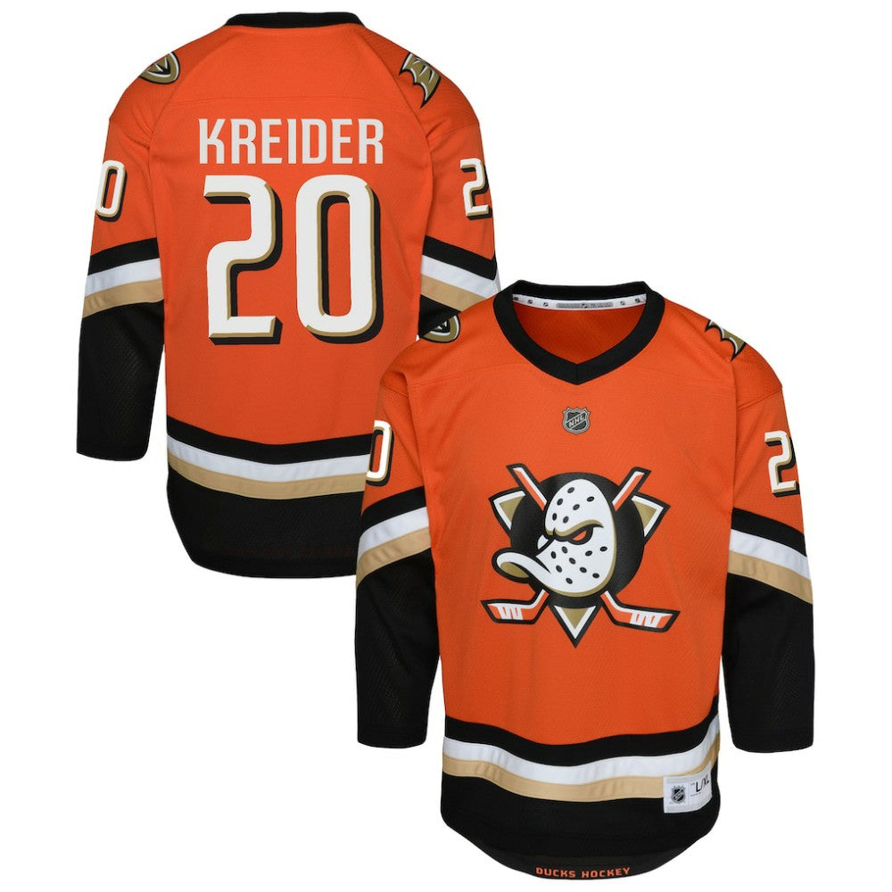 Chris Kreider Anaheim Ducks Outerstuff Youth Home Replica Jersey - Orange - NHL