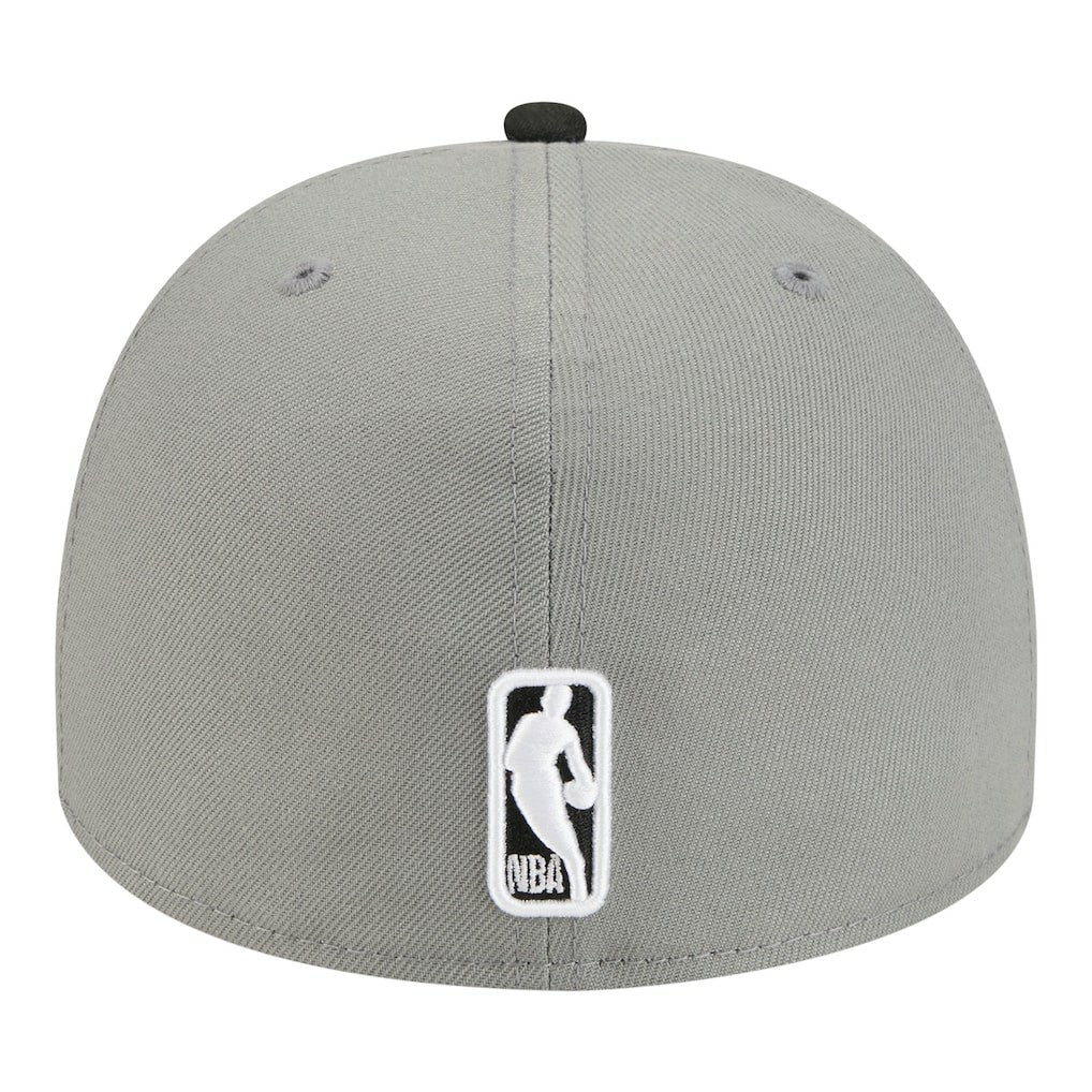 Brooklyn Nets Injection Cartoon Logo A-Frame 59FIFTY Fitted Hat Gray - NBA
