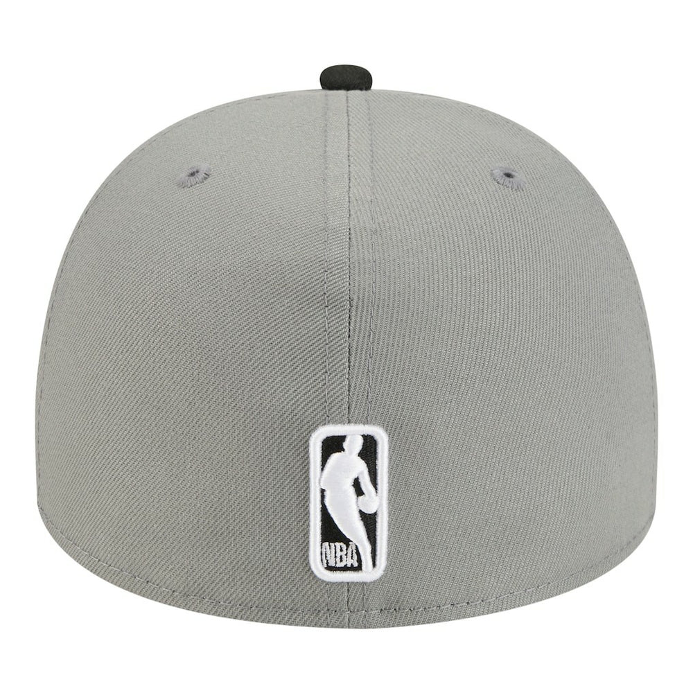Brooklyn Nets Injection Cartoon Logo A-Frame 59FIFTY Fitted Hat Gray - NBA