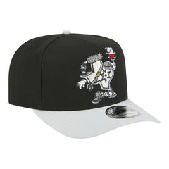 San Antonio Spurs Injection Cartoon Logo A-Frame 9FIFTY Adjustable Hat Black - NBA