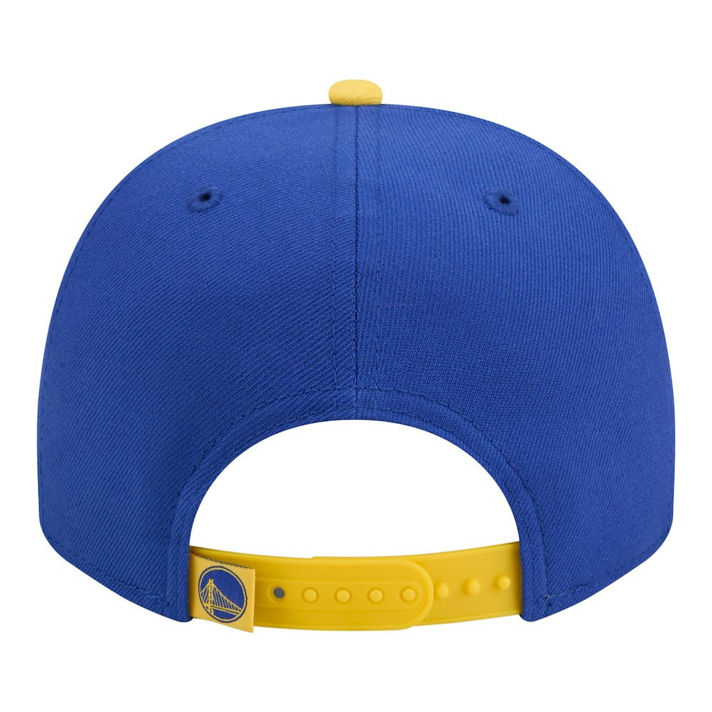 Golden State Warriors Injection Cartoon Logo A-Frame 9FIFTY Adjustable Hat Royal - NBA