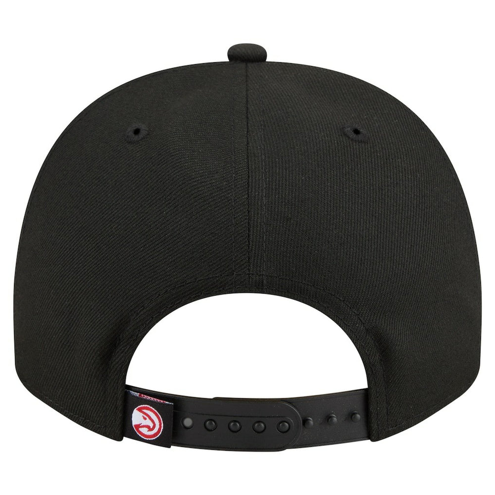 Atlanta Hawks Injection Cartoon Logo A-Frame 9FIFTY Adjustable Hat Black - NBA