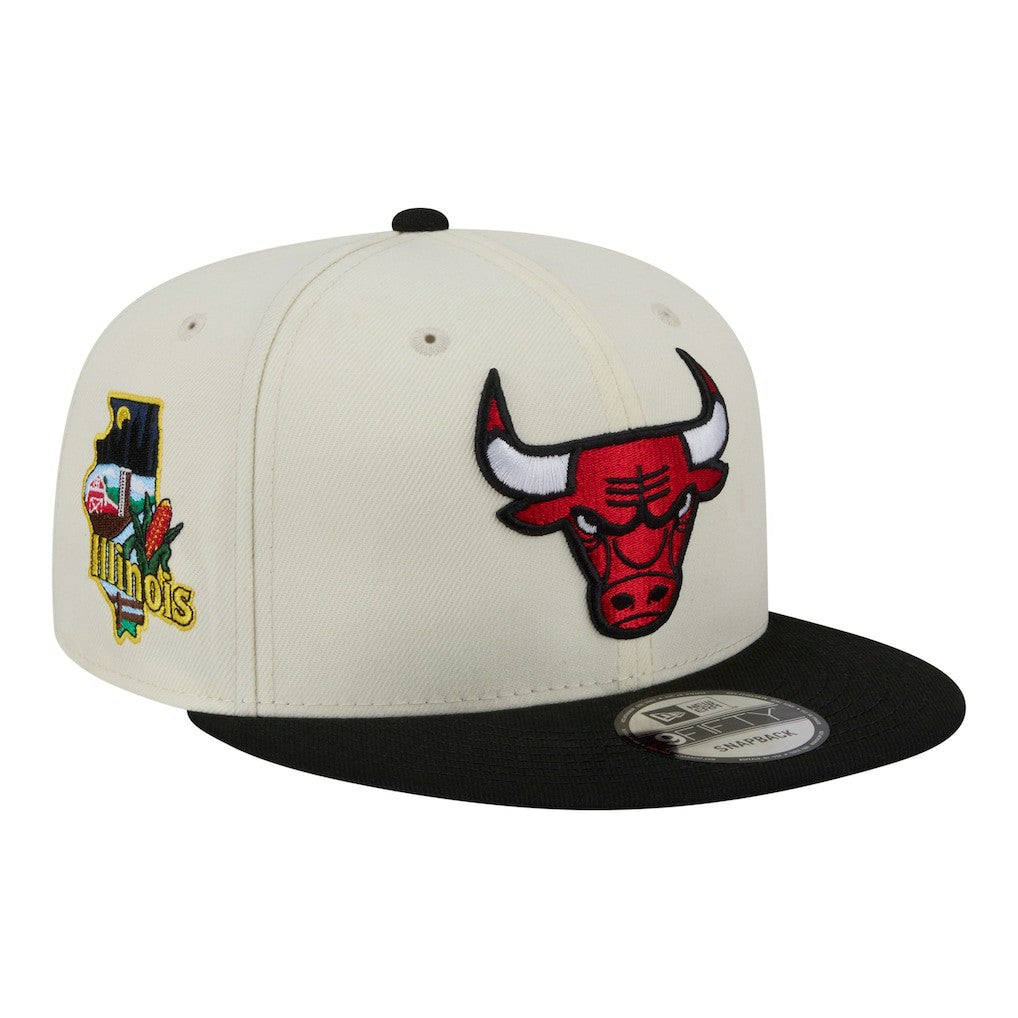 Chicago Bulls Injection Localized 9FIFTY Snapback Hat Cream - NBA