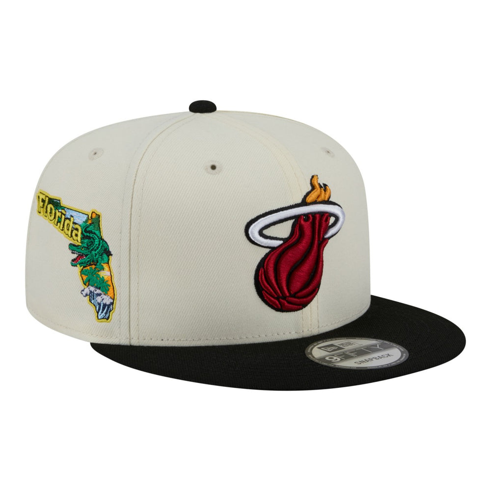 Miami Heat Injection Localized 9FIFTY Snapback Hat White - NBA