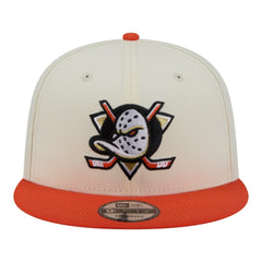 Anaheim Ducks New Era Injection Localized Two-Tone 9FIFTY Snapback Hat - White/Orange - NHL