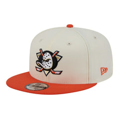 Anaheim Ducks New Era Injection Localized Two-Tone 9FIFTY Snapback Hat - White/Orange - NHL