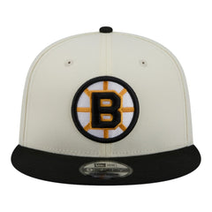 Boston Bruins New Era Injection Localized Two-Tone 9FIFTY Snapback Hat - White/Black - NHL
