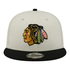 Chicago Blackhawks New Era Injection Localized Two-Tone 9FIFTY Snapback Hat - White/Black - NHL