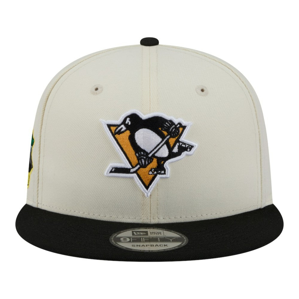Pittsburgh Penguins New Era Injection Localized Two-Tone 9FIFTY Snapback Hat - White/Black - NHL