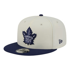 Toronto Maple Leafs New Era Injection Localized Two-Tone 9FIFTY Snapback Hat - White/Navy - NHL
