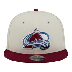 Colorado Avalanche New Era Injection Localized Two-Tone 9FIFTY Snapback Hat - White/Burgundy - NHL
