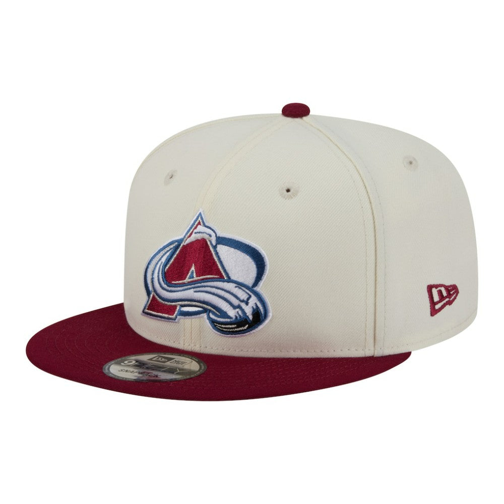 Colorado Avalanche New Era Injection Localized Two-Tone 9FIFTY Snapback Hat - White/Burgundy - NHL