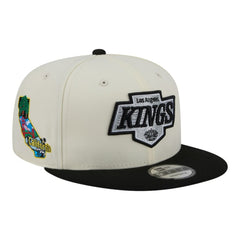 Los Angeles Kings New Era Injection Localized Two-Tone 9FIFTY Snapback Hat - White/Black - NHL