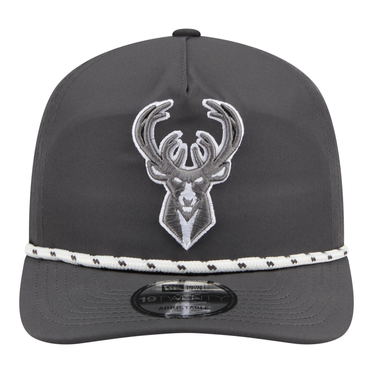 Milwaukee Bucks Tonal Rope 19TWENTY Adjustable Hat Graphite - NBA