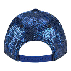 New York Knicks Women's Sequin M-Crown 9FORTY Adjustable Hat Blue - NBA