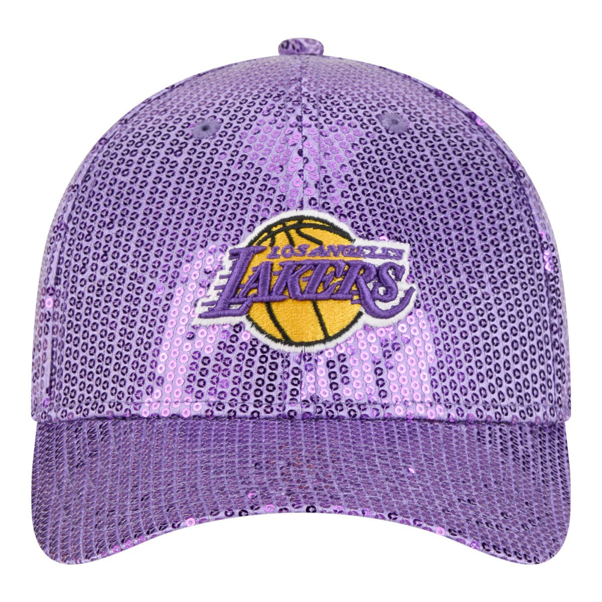 Los Angeles Lakers Women's Sequin M-Crown 9FORTY Adjustable Hat Purple - NBA