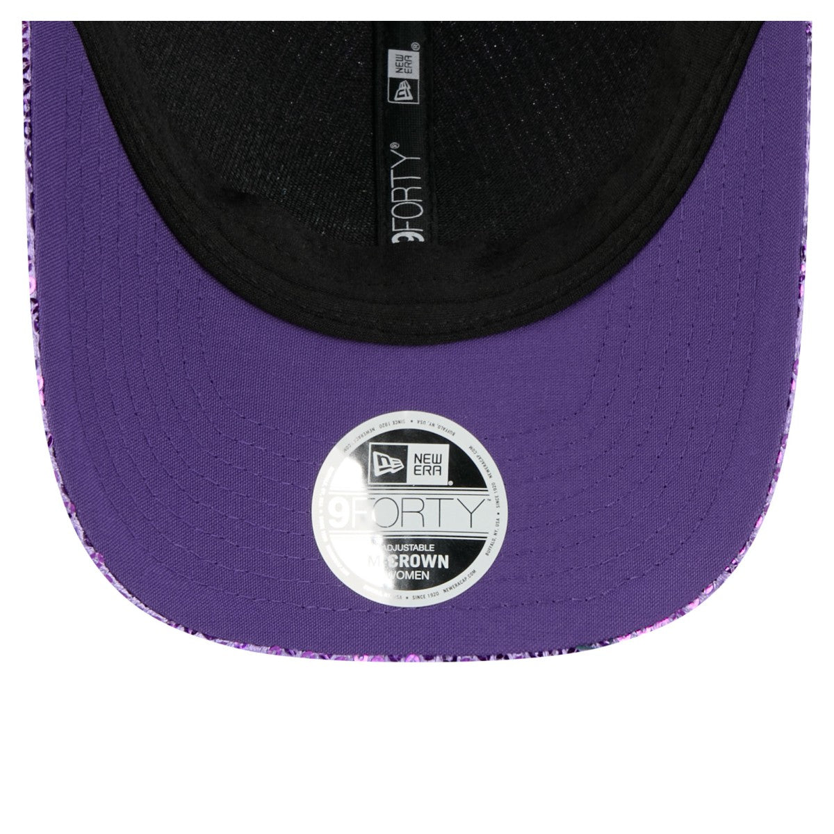 Los Angeles Lakers Women's Sequin M-Crown 9FORTY Adjustable Hat Purple - NBA