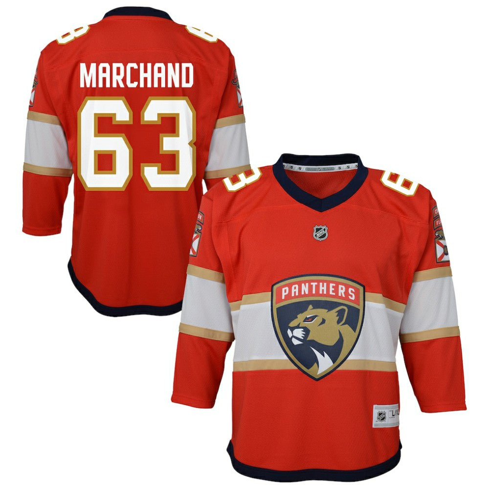Brad Marchand Florida Panthers Outerstuff Youth Home Replica Jersey - Red - NHL