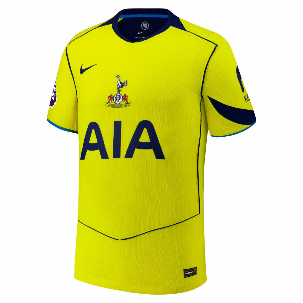 Tottenham Hotspur 2025/26 Third Jersey with Patch Yellow | Nike
