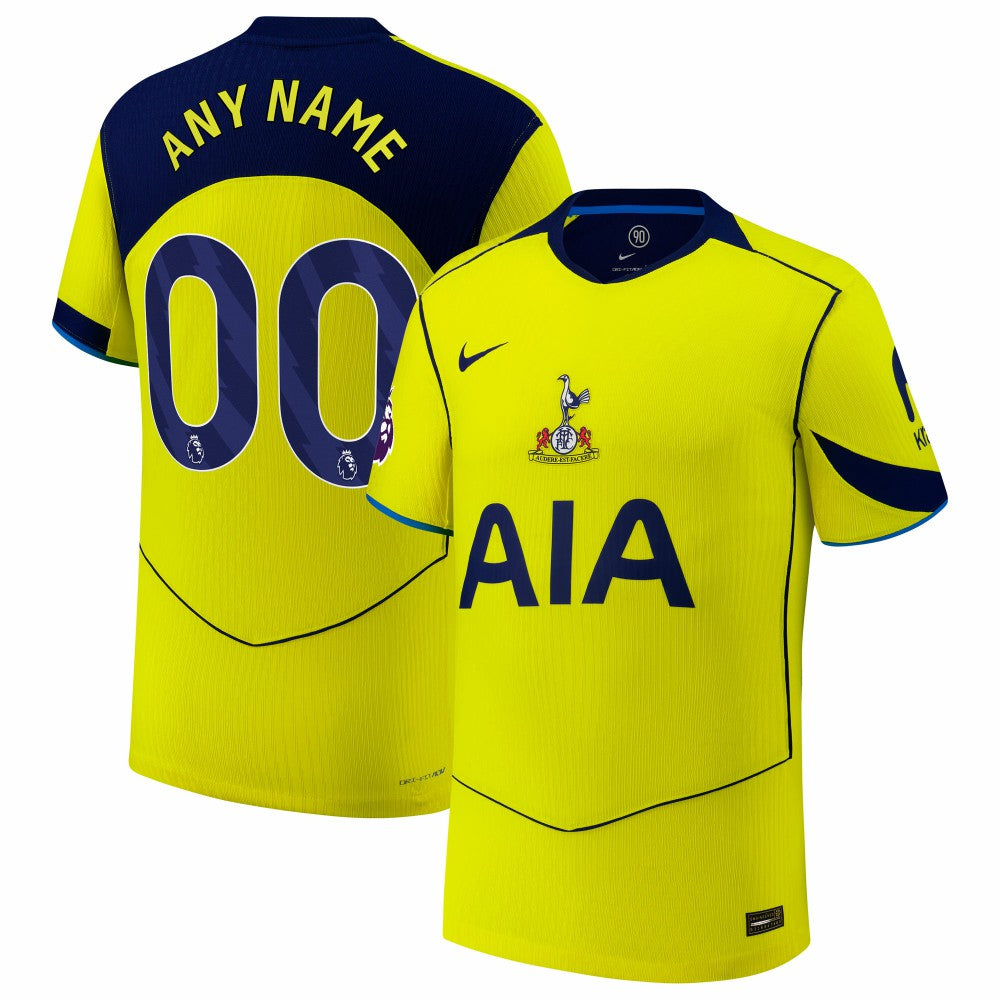 Tottenham Hotspur 2025/26 Third Custom Jersey Yellow | Nike Sale