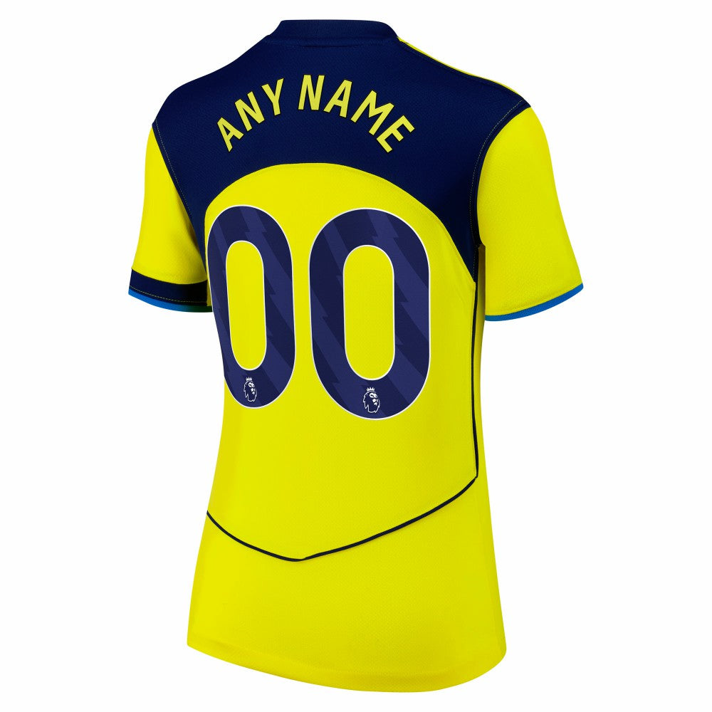 Tottenham Hotspur Women's 2025/26 Third Replica Custom Jersey Yellow | Nike