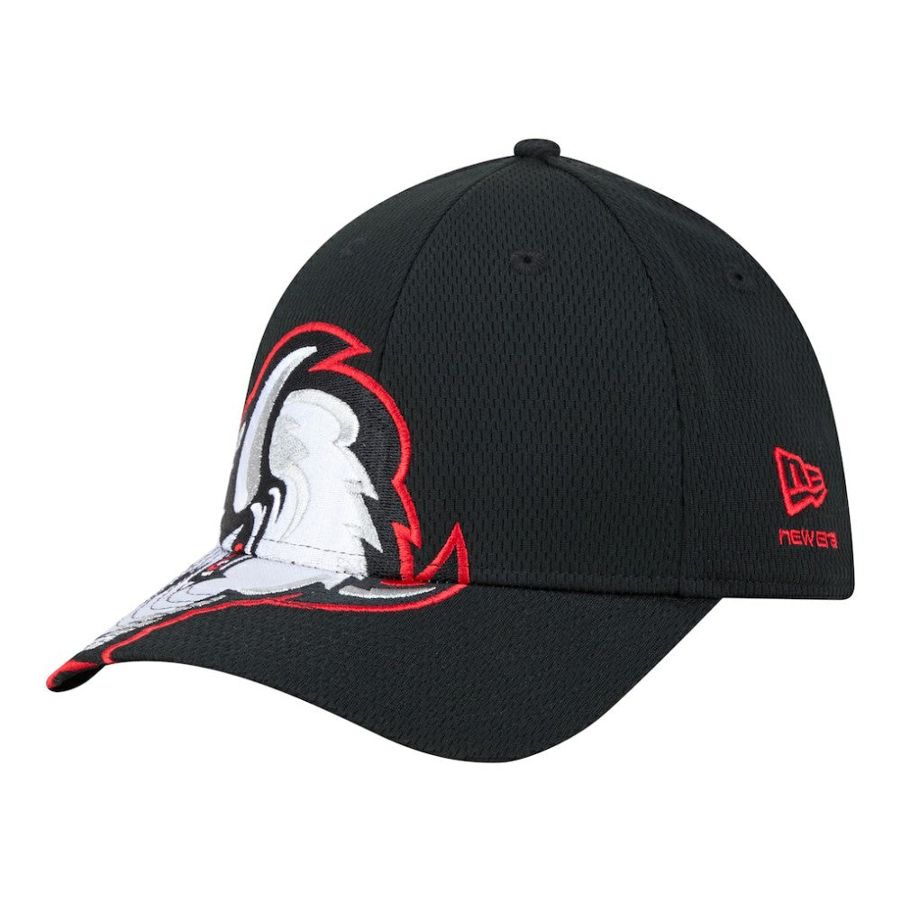 Buffalo Sabres New Era Oversized Logo M-Crown Flex 39THIRTY Hat - Black - NHL