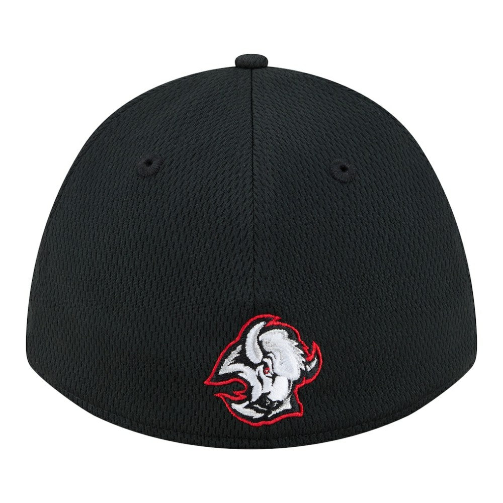 Buffalo Sabres New Era Oversized Logo M-Crown Flex 39THIRTY Hat - Black - NHL