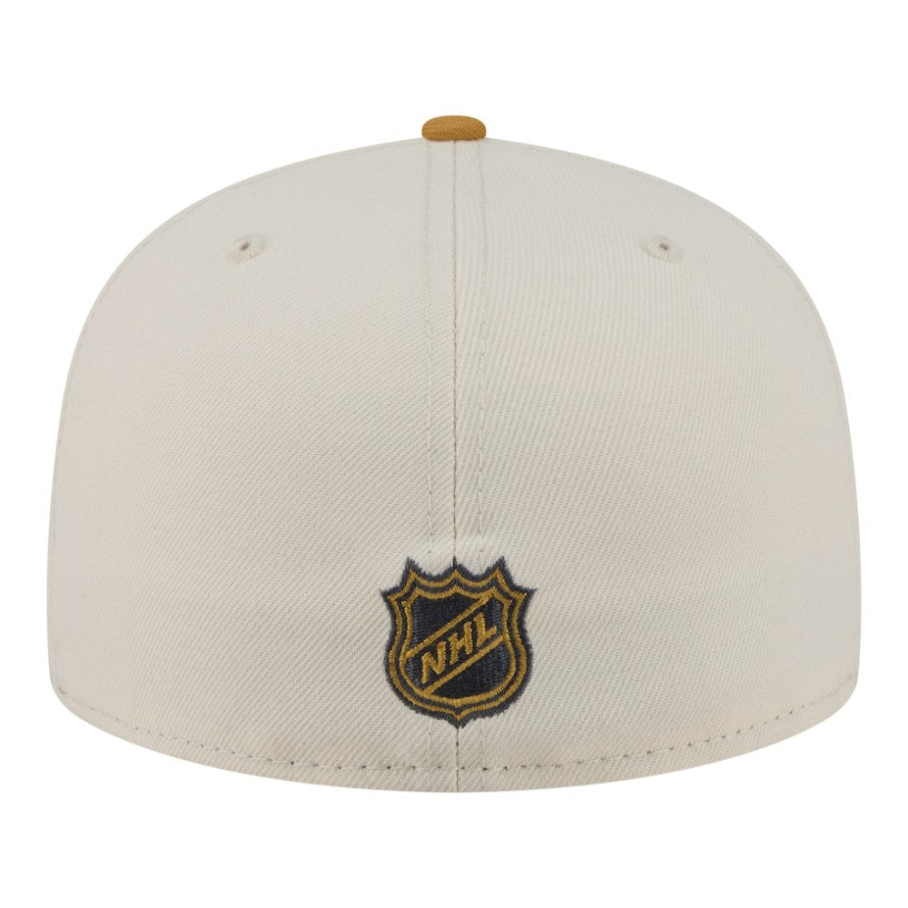 Boston Bruins New Era Colorpack Two-Tone 59FIFTY Fitted Hat - Cream/Tan - NHL