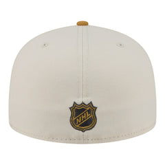 Boston Bruins New Era Colorpack Two-Tone 59FIFTY Fitted Hat - Cream/Tan - NHL