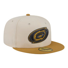 Carolina Hurricanes New Era Colorpack Two-Tone 59FIFTY Fitted Hat - Cream/Tan - NHL