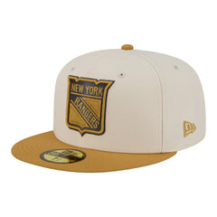 New York Rangers New Era Colorpack Two-Tone 59FIFTY Fitted Hat - Cream/Tan - NHL
