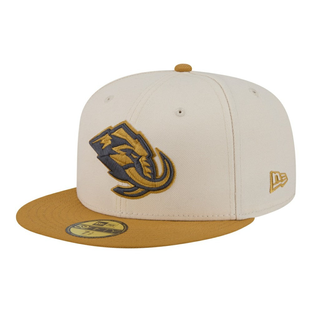 Utah Mammoth New Era Colorpack Two-Tone 59FIFTY Fitted Hat - Cream/Tan - NHL
