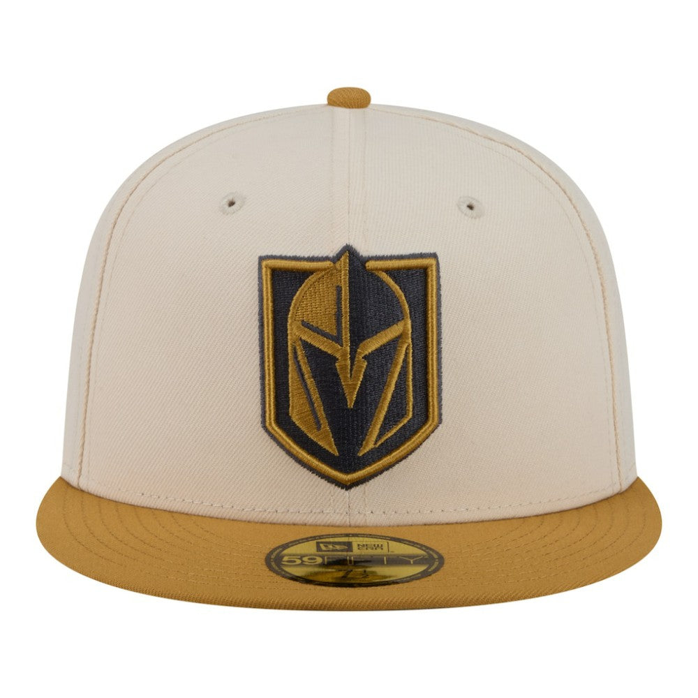 Vegas Golden Knights New Era Colorpack Two-Tone 59FIFTY Fitted Hat - Cream/Tan - NHL