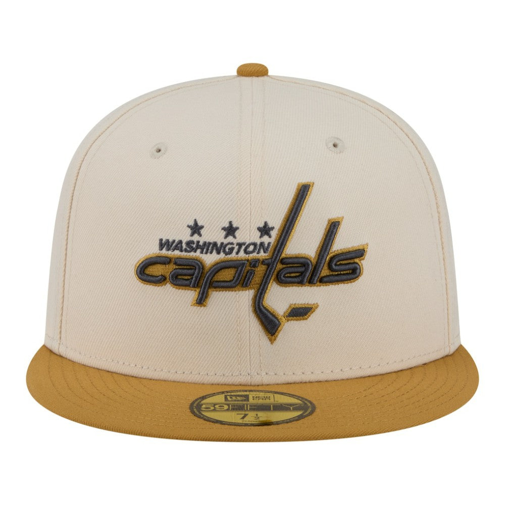 Washington Capitals New Era Colorpack Two-Tone 59FIFTY Fitted Hat - Cream/Tan - NHL
