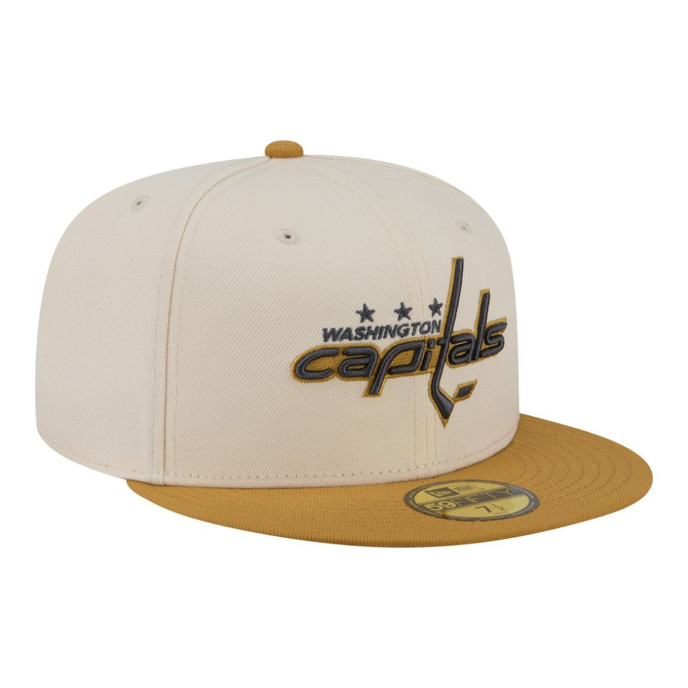 Washington Capitals New Era Colorpack Two-Tone 59FIFTY Fitted Hat - Cream/Tan - NHL