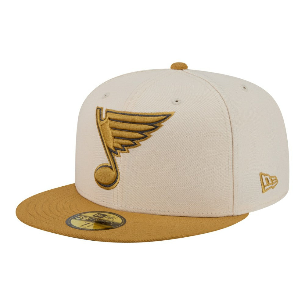 St. Louis Blues New Era Colorpack Two-Tone 59FIFTY Fitted Hat - Cream/Tan - NHL