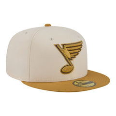 St. Louis Blues New Era Colorpack Two-Tone 59FIFTY Fitted Hat - Cream/Tan - NHL