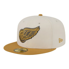 Detroit Red Wings New Era Colorpack Two-Tone 59FIFTY Fitted Hat - Cream/Tan - NHL