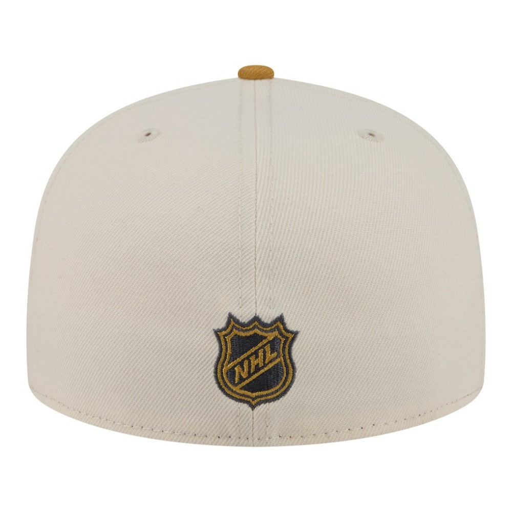 Edmonton Oilers New Era Colorpack Two-Tone 59FIFTY Fitted Hat - Cream/Tan - NHL