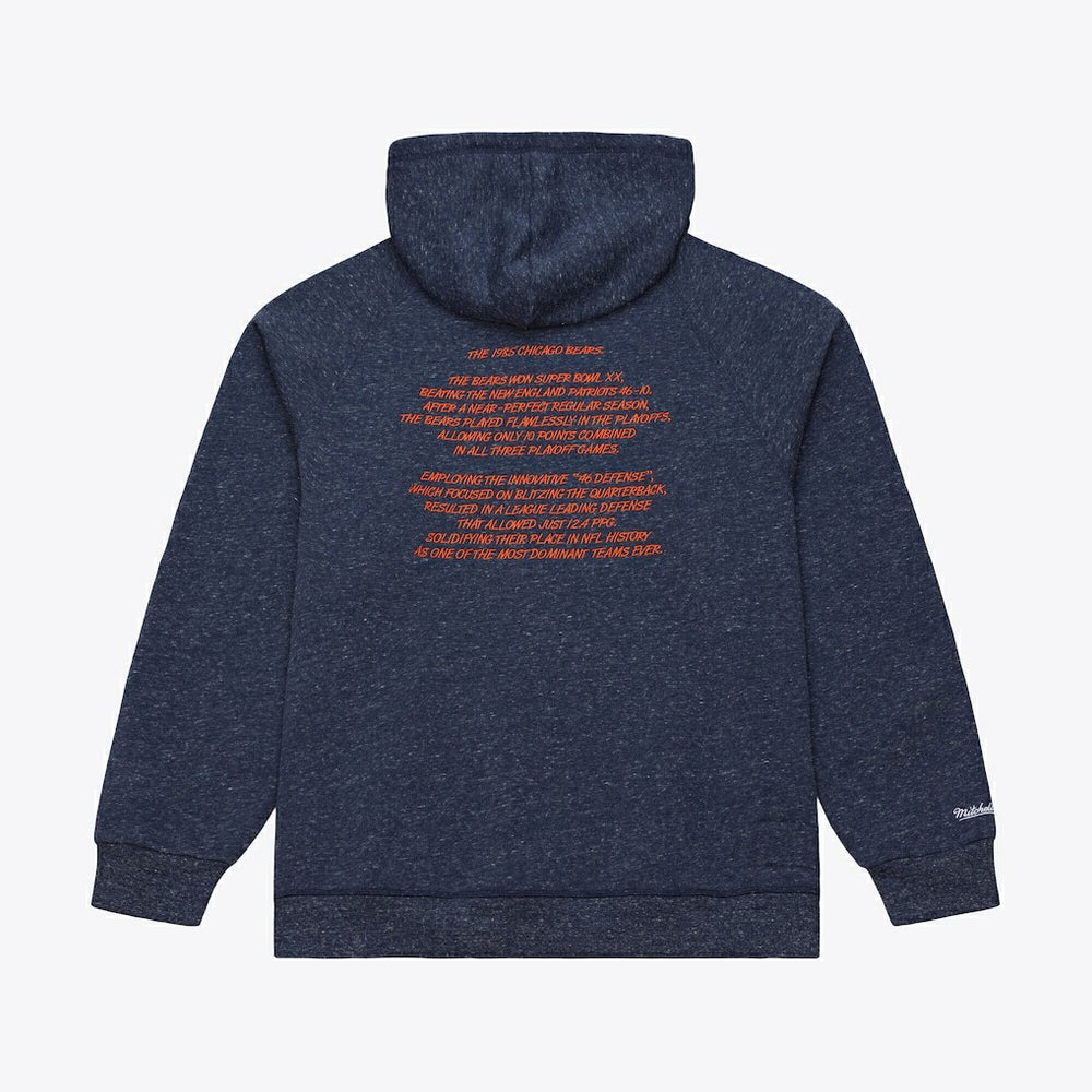 Chicago Bears 1985 Super Bowl Champions Winning Streak Hoodie Navy | Mitchell & Ness
