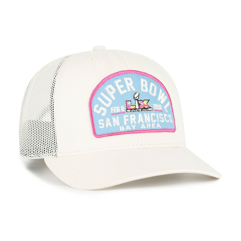 Super Bowl LX '47 Leland Adjustable Trucker Hat Natural | 47 brand