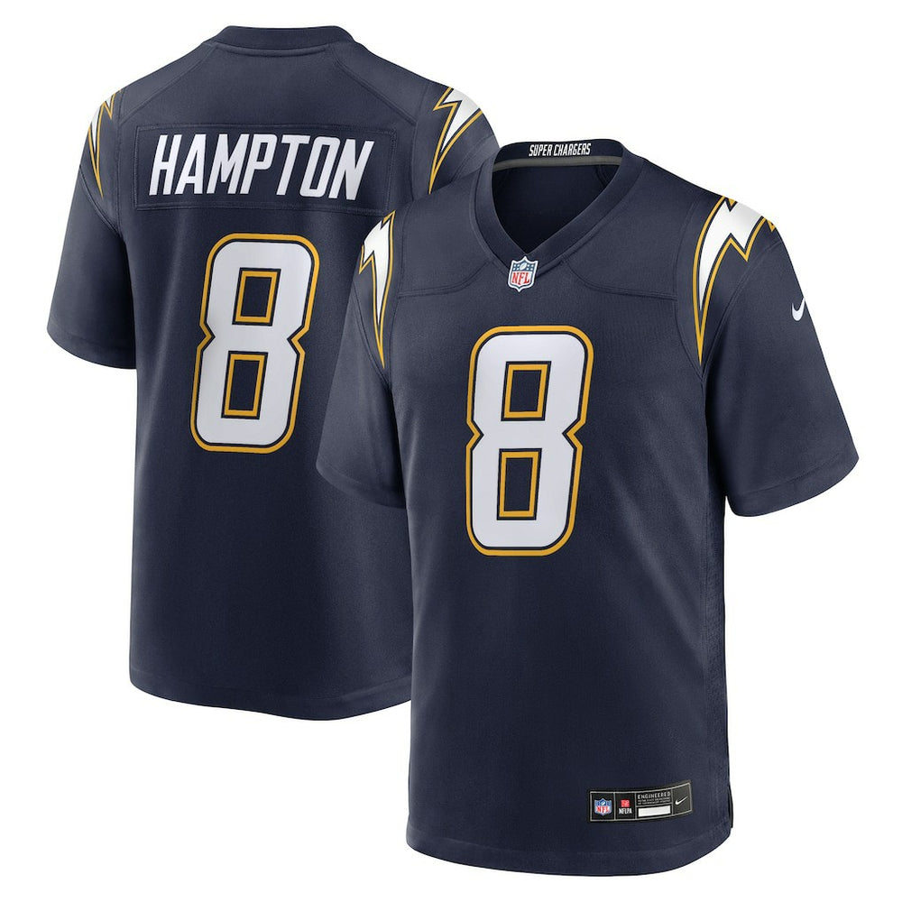 Omarion Hampton Los Angeles Chargers Alternate Super Chargers Game Player Jersey Navy | Nike for Sale