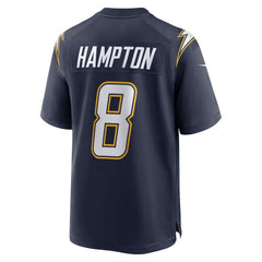 Omarion Hampton Los Angeles Chargers Alternate Super Chargers Game Player Jersey Navy | Nike for Sale