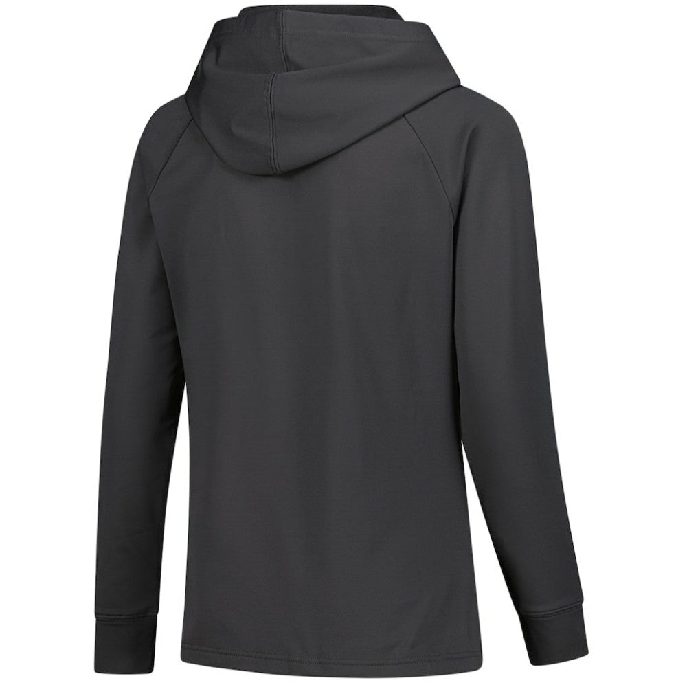 Connor Bedard Chicago Blackhawks Levelwear Women's Impression Name & Number Raglan Hoodie - Charcoal - NHL