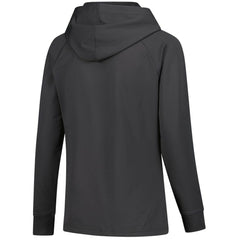 Connor Bedard Chicago Blackhawks Levelwear Women's Impression Name & Number Raglan Hoodie - Charcoal - NHL