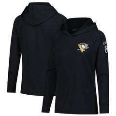 Sidney Crosby Pittsburgh Penguins Levelwear Women's Impression Name & Number Raglan Hoodie - Black - NHL